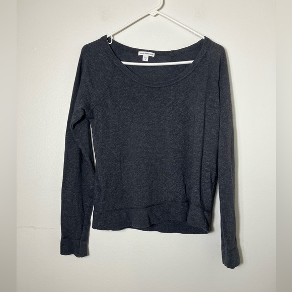 James‎ Perse Sweater Women’s Sz 2 (US M) Gray Soft Casual Comfort Long Sleeves - Picture 1 of 7